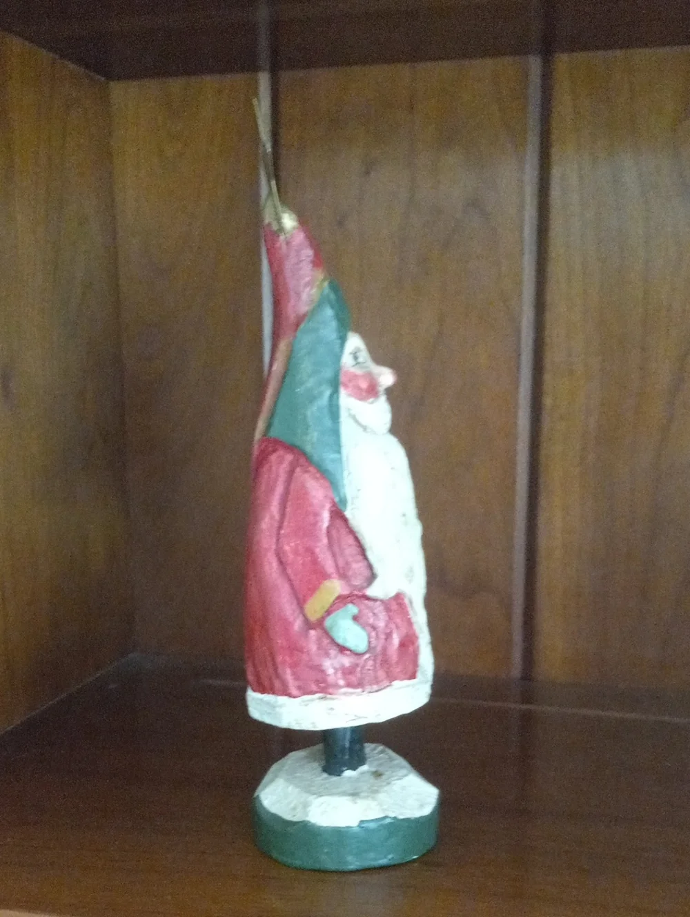 Vintage House of Hatten 1989 Santa Claus Figurine Star Denise Calla Folk Art